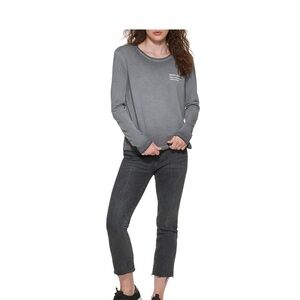 Brand new with tags .DKNY Long Sleeve Gray Tee for Men